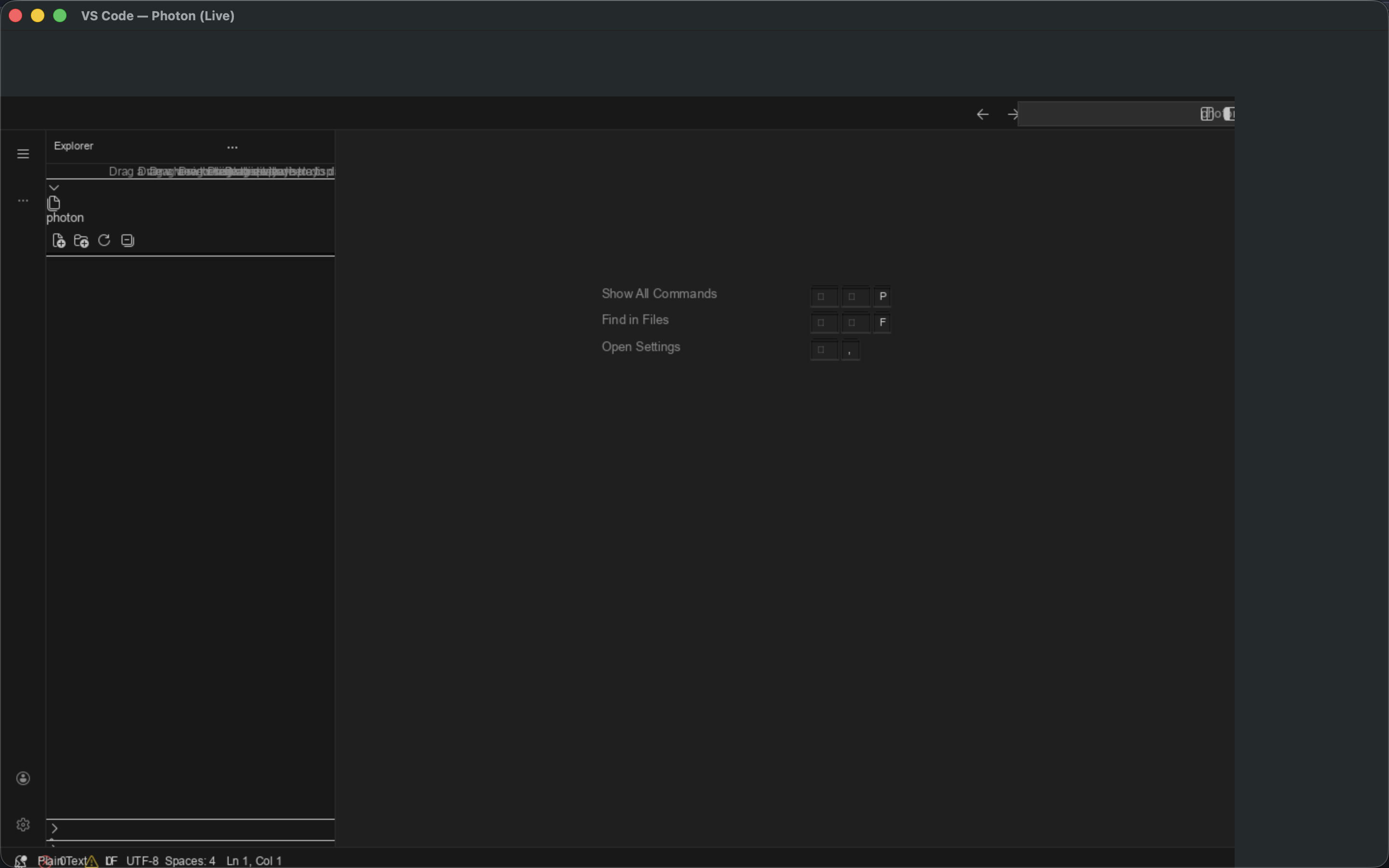 VS Code rendered by Photon